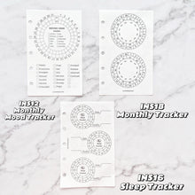 Load image into Gallery viewer, INS Minimal Style Printed Inserts - Mini/Micro 5 rings - 68 x 106 mm