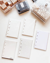 Load image into Gallery viewer, INS Minimal Style Printed Inserts - Mini/Micro 5 rings - 68 x 106 mm
