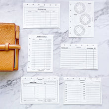 Load image into Gallery viewer, INS Minimal Style Printed Inserts - Pocket plus rings - 90 x 128 mm