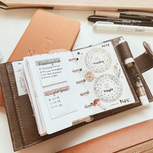 Load image into Gallery viewer, INS Minimal Style Printed Inserts - Mini/Micro 5 rings - 68 x 106 mm
