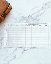 Load image into Gallery viewer, INS Minimal Style Printed Inserts - Pocket plus rings - 90 x 128 mm