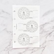 Load image into Gallery viewer, INS Minimal Style Printed Inserts - Mini/Micro 5 rings - 68 x 106 mm