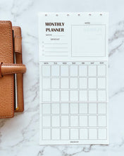 Load image into Gallery viewer, INS Minimal Style Printed Inserts - Pocket plus rings - 90 x 128 mm