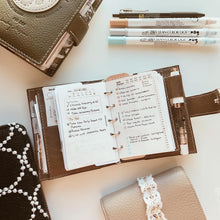 Load image into Gallery viewer, INS Minimal Style Printed Inserts - Mini/Micro 5 rings - 68 x 106 mm