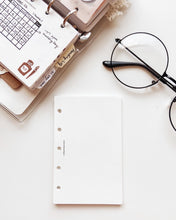 Load image into Gallery viewer, INS Minimal Style Printed Inserts - Mini/Micro 5 rings - 68 x 106 mm