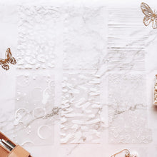 Load image into Gallery viewer, V.2 White Print Thick Acetate Side-Tab Divider Set - 6 Tabs