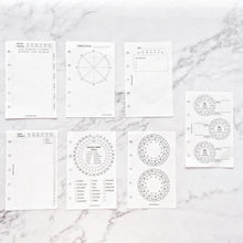 Load image into Gallery viewer, INS Minimal Style Printed Inserts - Mini/Micro 5 rings - 68 x 106 mm