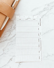 Load image into Gallery viewer, INS Minimal Style Printed Inserts - Mini/Micro 5 rings - 68 x 106 mm
