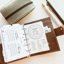 Load image into Gallery viewer, INS Minimal Style Printed Inserts - Mini/Micro 5 rings - 68 x 106 mm