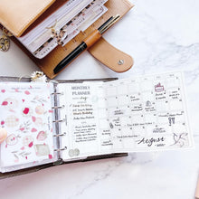 Load image into Gallery viewer, INS Minimal Style Printed Inserts - Mini/Micro 5 rings - 68 x 106 mm