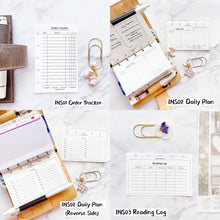 Load image into Gallery viewer, INS Minimal Style Printed Inserts - Mini/Micro 5 rings - 68 x 106 mm