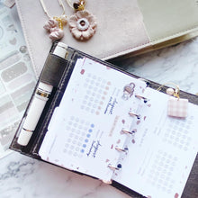 Load image into Gallery viewer, INS Minimal Style Printed Inserts - Mini/Micro 5 rings - 68 x 106 mm