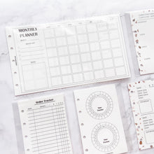 Load image into Gallery viewer, INS Minimal Style Printed Inserts - Mini/Micro 5 rings - 68 x 106 mm