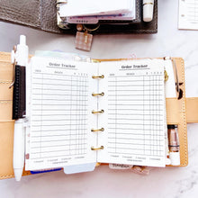 Load image into Gallery viewer, INS Minimal Style Printed Inserts - Mini/Micro 5 rings - 68 x 106 mm
