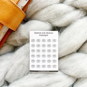 Icon Planner Stickers - Black and White version