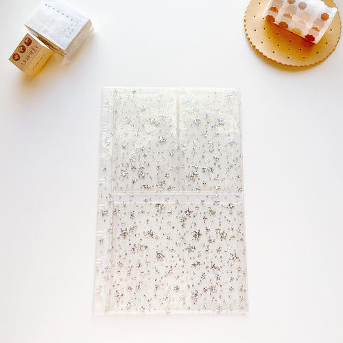 JD93 - Half Letter Disc Bound - Star Jelly dashboards w/ three pockets