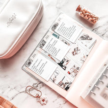 Load image into Gallery viewer, PREORDER - JD33F - Hobonichi Cousin (A5) - White-Print Floral Clear Cover