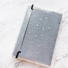 Load image into Gallery viewer, JD22W - A5 Leuchtturm1917/Archer&amp;Olive - Milky White Star Glitter Cover