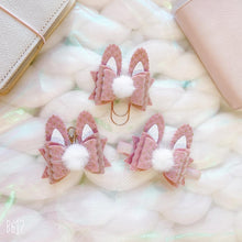 Load image into Gallery viewer, Dusty Pink Bunny Ears Bow Planner Accessories