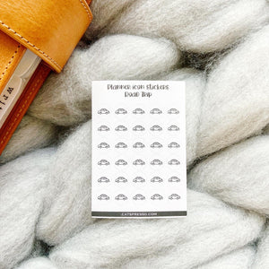 Icon Planner Stickers - Black and White version