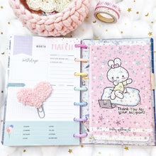 Load image into Gallery viewer, JD48 - Mini Happy Planner - Clear Star Jelly dashboards w/out back pocket
