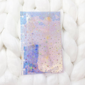 JD57 - Mini Happy Planner - Holo Star Jelly dashboards w/out back pocket