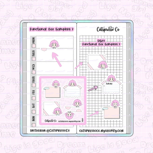 PS09 - Functional Box Samplers 3 Planner Sticker