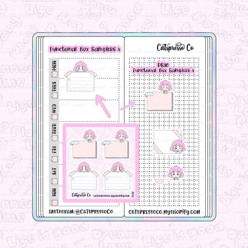 PS10 - Functional Box Samplers 4 Planner Sticker
