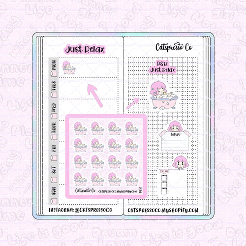 PS12 - Just Relax Planner Sticker