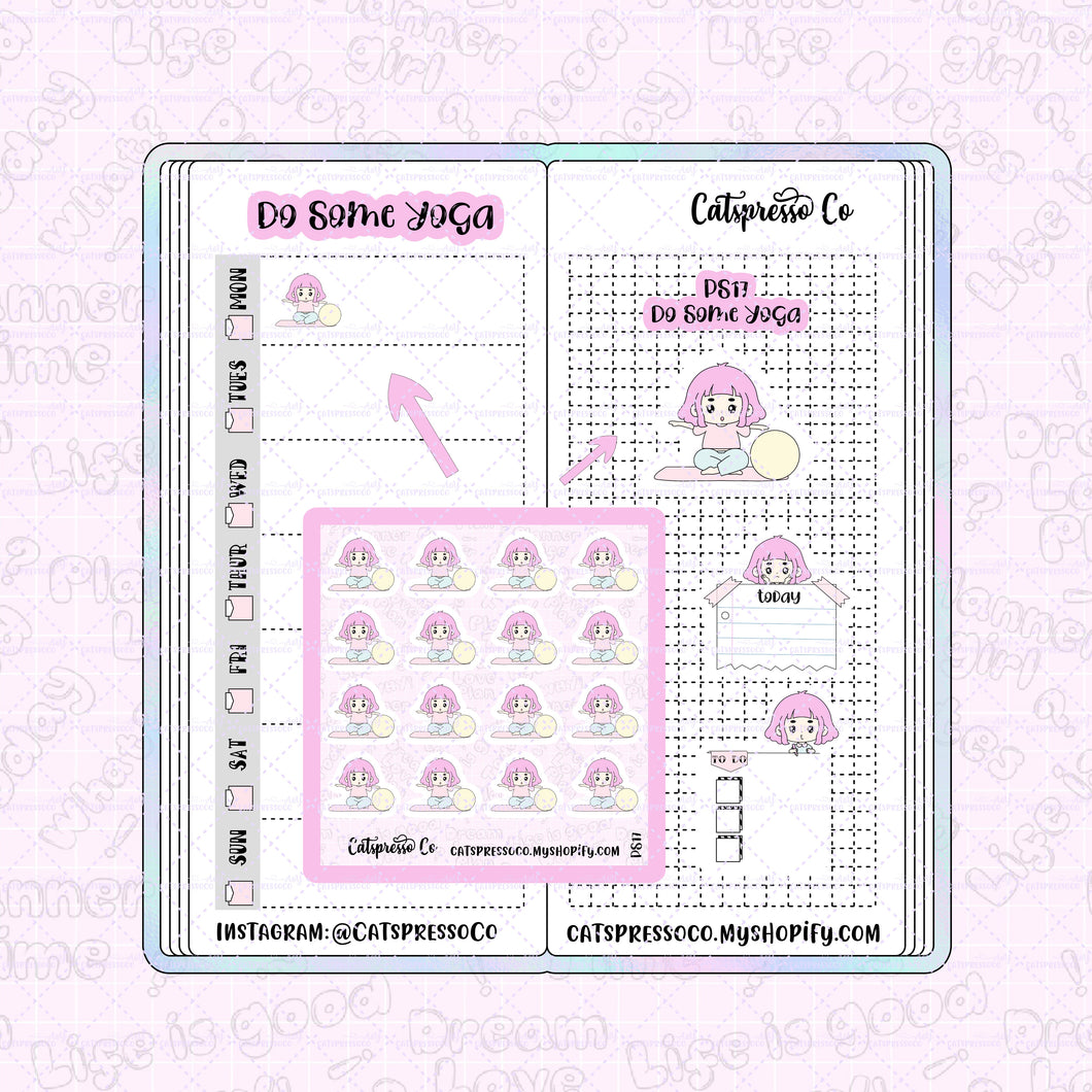 PS17 - Do some Yoga Planner Sticker