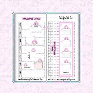 HW03 - Notebook Boxes Planner Sticker
