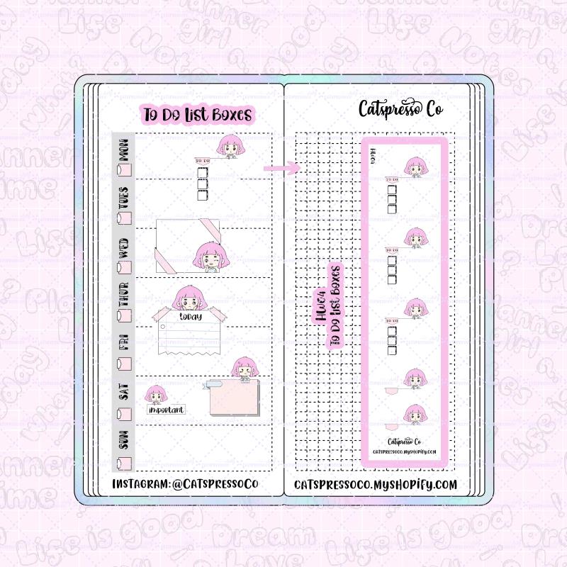 HW04 - To Do List Boxes Planner Sticker