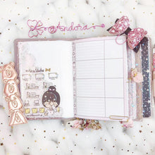 Load image into Gallery viewer, JD28 -  A6 TN - Blush Pink Star Glitter Dashboard